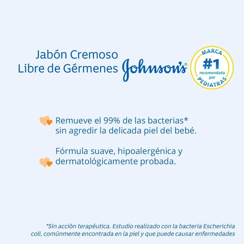 Jabon Johnsons Baby Libre Germenes X 3und