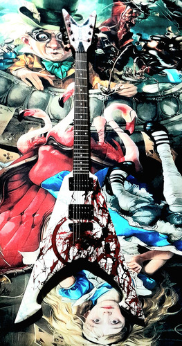 Guitarra Dean Michael Amott Tyrant X-splatter Blood Ambidestro Custom Graphic Granadillo (Usado)