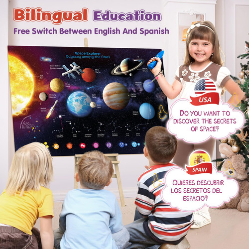 Póster Interactivo Sistema Solar Niños Mmg