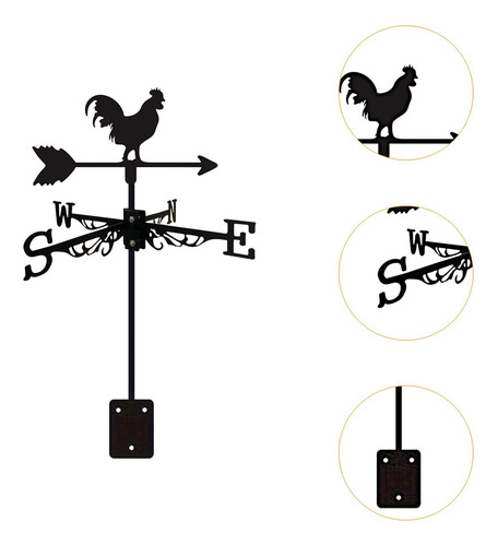 Veleta De Gallo, Accesorio Para Veleta De Animales,