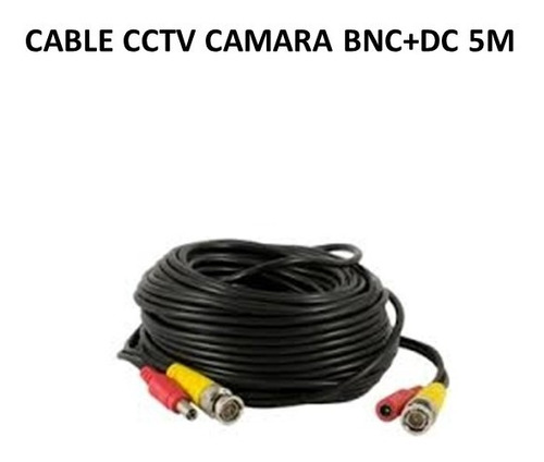 Cable Cctv Camara Bnc+dc 5m