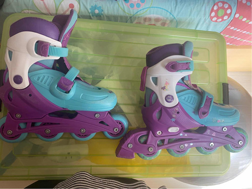 Patines + Accesorios De Niña (soy Luna) Usados