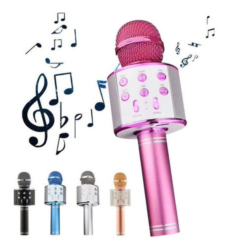 Micrófono Inalámbrico Bluetooth Karaoke Con Bocina
