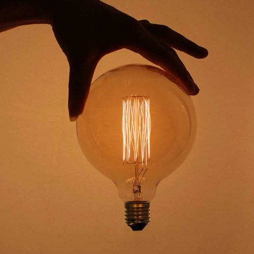 Imagen 4 de 8 de Lampara Filamento X10 U De Carbono Globo 125mm (grande) Enviogratis