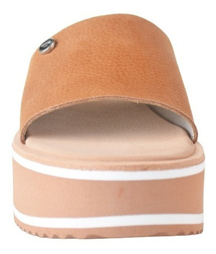 Zuecos Sandalias Bajos De Mujer De Cuero Pratt - Ferraro