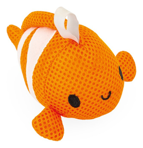 Kit Esponjas De Banho Animais Marinhos Para Bebe Cor Azul