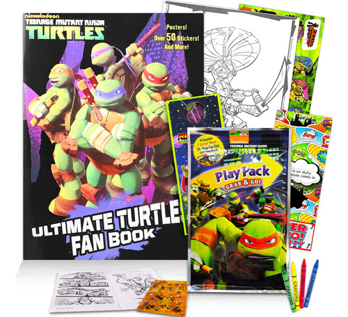 Tmnt Teenage Mutant Ninja Turtles - Juego De Libros De Acti.