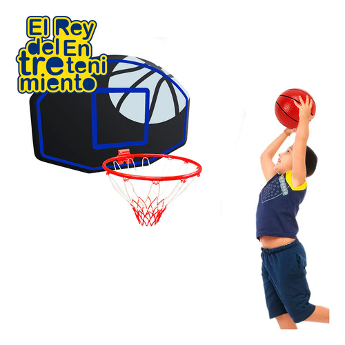 Imagen 2 de 8 de Tablero Aro Básquet Expert De Pared O Cama Elástica - El Rey