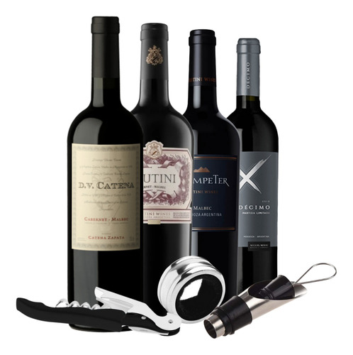 Vino Rutini Dv Catena Trumpeter Decimo + Accesorios Regalo