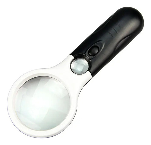 Lupa Lectura Iluminación Luz 3 Led Joyería Hogar Multiusos