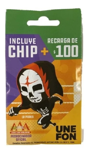 1 Chip Unefon Lada 222 Puebla Recarga De $100 Ilimitado