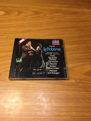 Puccini La Boheme Cd Freni Pavarotti Karajan Opera 