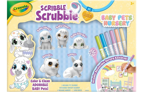 Crayola Scribble Scrubbie Baby Pets Nursery, Juguetes De Ani