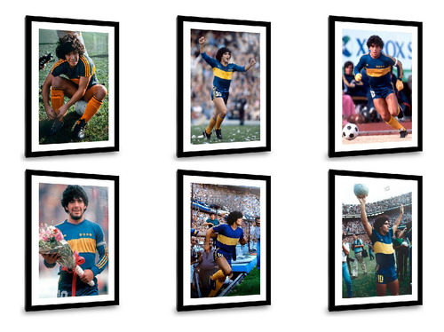 Cuadros De Fútbol Decorativos Blanco Y Negro - Messi Y Más
