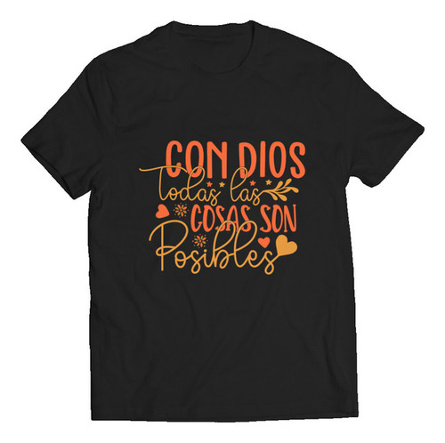 Playera Niño(a) Con Dios Es Posible Religiosa Crist
