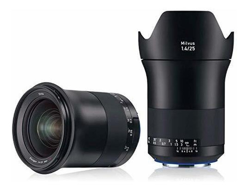 Lente Zeiss Milvus 25mm F / 1.4 Ze Para Montura Canon, Negro