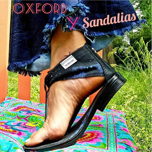 Sandalias Te Para Tres De Diseño Modelos Exclusivos Negra