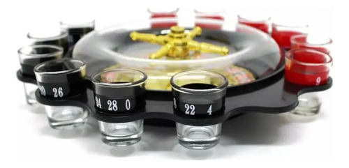 Jogo Roleta Cassino Roda Shot 12 Copos Bar