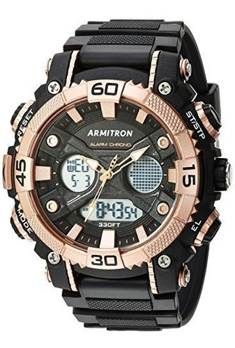 Reloj Armitron Sport Para Hombre De Cuarzo Color Negro