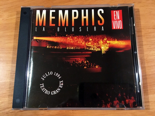Memphis La Blusera En Vivo Cd Caja Acrilica Original 1994