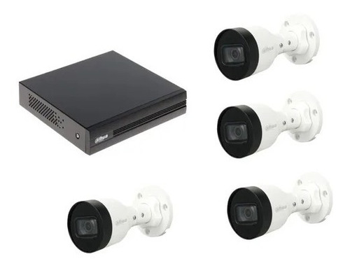 Kit Dahua 4 Canales Ip 4 Puertos Poe + 4 Camara Ip Bullet