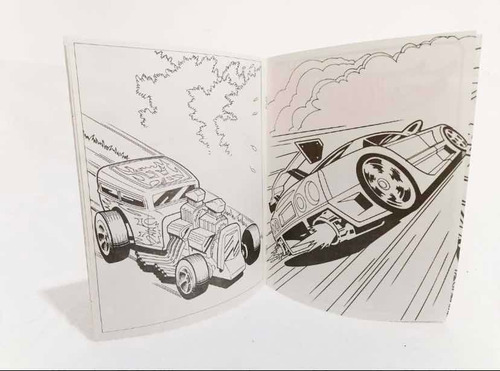 Hotwheels 70 Libros Para Colorear Fiesta Libro Colorear