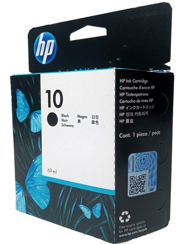 Cartucho Hp 10 Negro Original C4844a Vigente Verificable