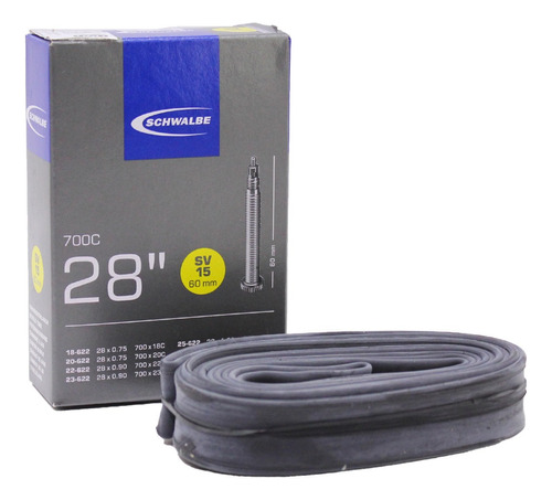 Camara Bicicleta Schwalbe Sv15 Rod 700 X 18/28c Presta 60mm