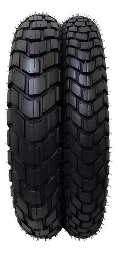 Jogo De Pneu 110/90-17 90/90-19 Bros Crosser E Xre C/camara