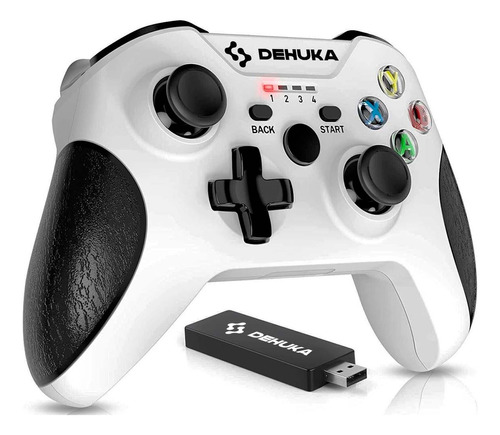 Joystick Compatible Xbox Series Xs One Pc Inalambrico Dehuka Color Blanco