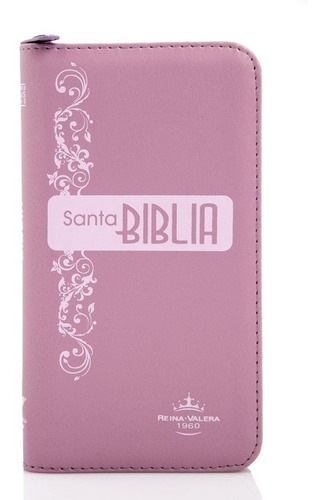 Biblia Tamaño-35 (chequera) Color Rosa Reina Valera 1960