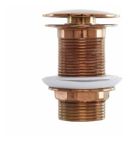 Valvula Para Cuba / Tanque Click Up Metal Rose Gold 1 1/4