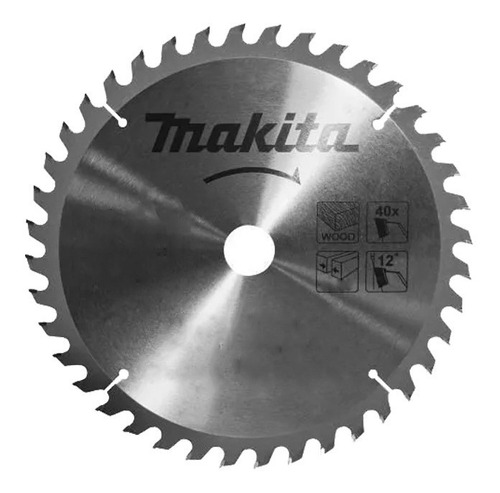 Disco de sierra circular para madera Makita D74055 de 10 pulgadas y 40 dientes