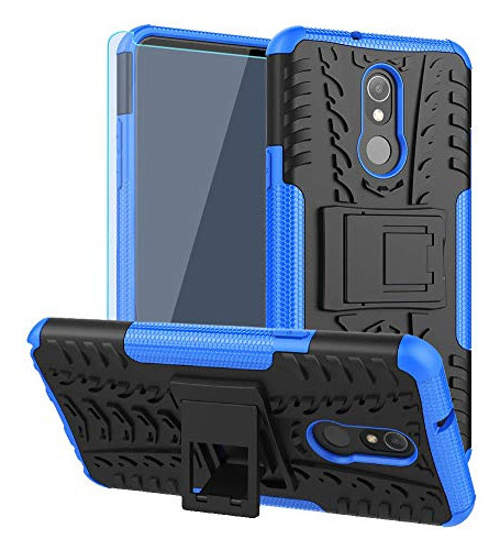 Funda Para LG Stylo 5 Plus/stylo 5v Azul Duro Rugoso Dobl-02