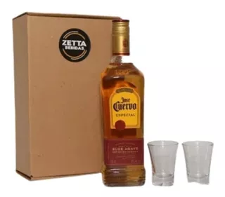 Jose Cuervo Gold 750ml + 2 Shots Caja Regalo