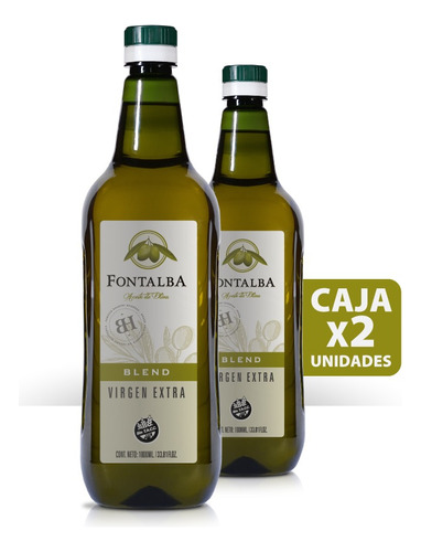 Aceite De Oliva Virgen Extra Fontalba Blend X2 Botellas X 1l