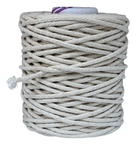 comprar Hilo Cordon Algodon Trenzado Crudo 1kg Ideal Para Macrame
