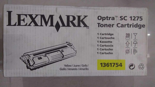 Toner Original Lexmark Optra Sc 1275 Yellow 1361754