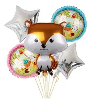Comprar Globos Animales Del Bosque Kit X 5 Globos (zorrito)