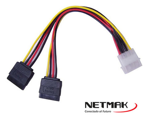 Cable Sata Alimentacion En Y Netmak