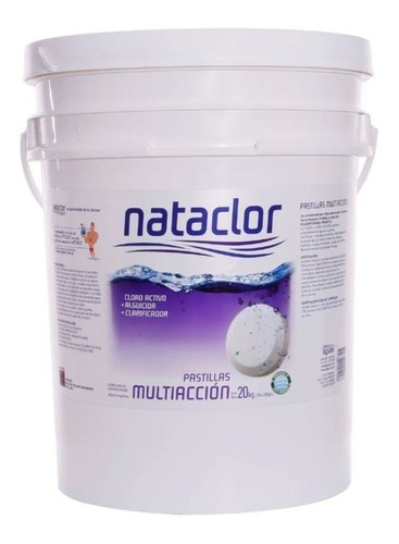 Nataclor Pastillas De Cloro Multiacción 20kg Triple Accion G