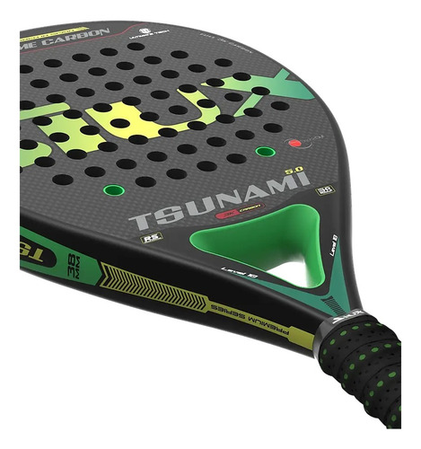 Paleta Padel Siux Tsunami 5.0 3k Negro