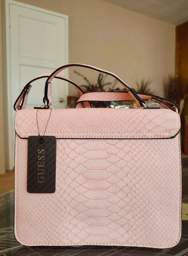Bandolera Guess Los Angeles 1981 Para Mujer Rosa