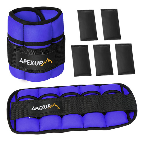 Apexup - Pesas De Tobillo Ajustables Para Mujeres Y Hombres,