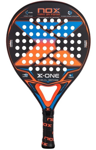 Pala Padel Nox X-one Evo Colours Rough Surface Color Negro/Naranja/Azul