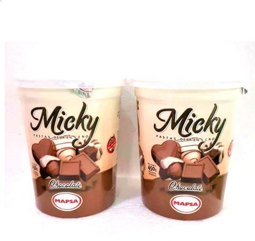 Pasta Relleno Micky - Sabor Chocolate, 450gs Sin T.a.c.c.