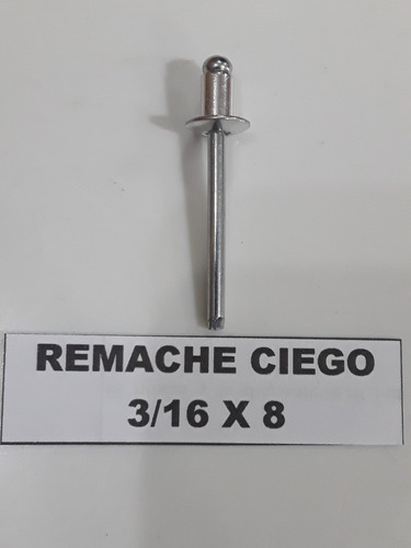 Remache Ciego De Aluminio 3/16x8    X30 Unidades