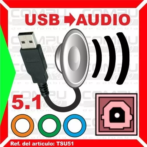 Tarjeta de Sonido Externa USB 5.1