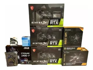 Rig Minería X3 Rtx 3090 Nvidia Criptomonedas Armado Listo