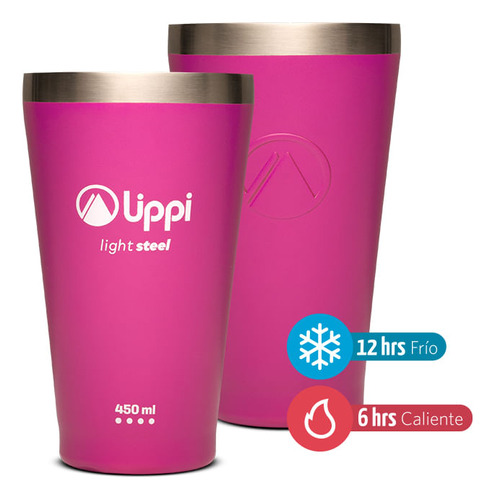 Vaso Pint Lippi 450 Ml Fucsia